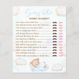 Gissa vem som bär blått babyskor