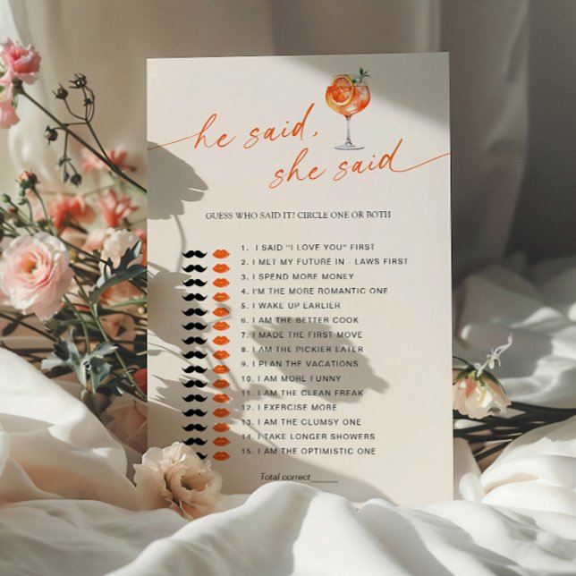 Gissa vem som sa att det var Aperol Spritz-Möhippa (Skapare uppladdad)