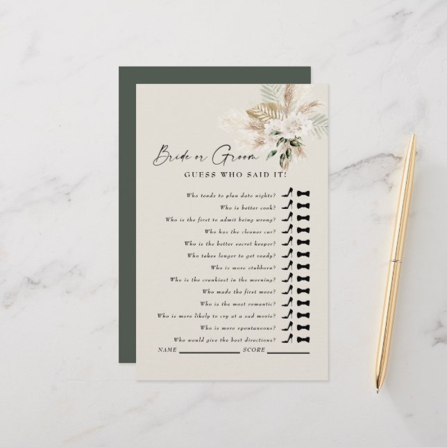 Gissa vem som sa det? Pampas Sage Möhippa (Fram/Back In Situ)