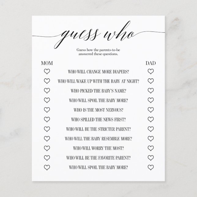 Gissa vem som spelar det minsta babyvisningsspelet (Framsida)