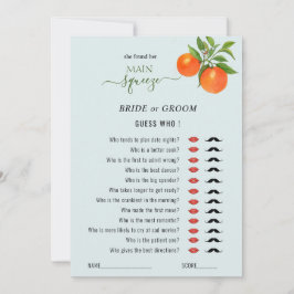 Gissa vem som spelar Möhippan Main Squeeze Inbjudningar