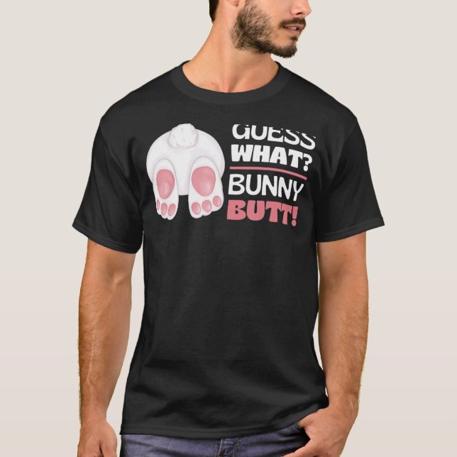 Gissa vilka Bunny Butt Rabbit Butt Animal Bunnies T Shirt (Framsida)