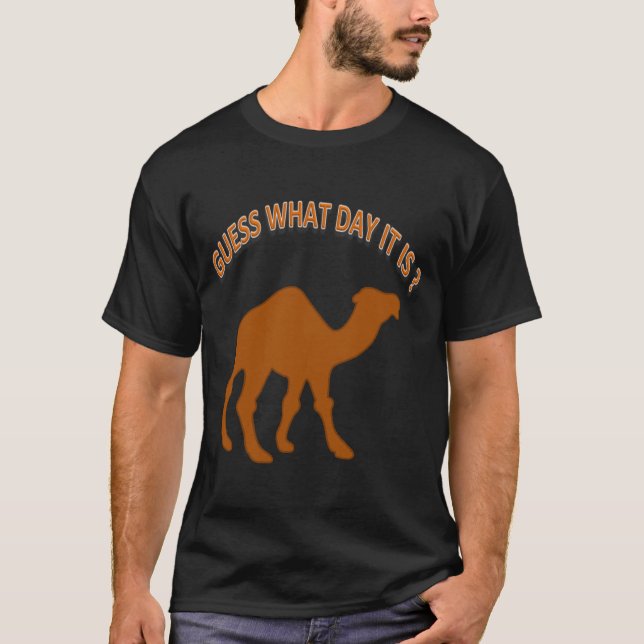 Gissa vilken dag det är? Hump Day Camel - Shirt T (Framsida)