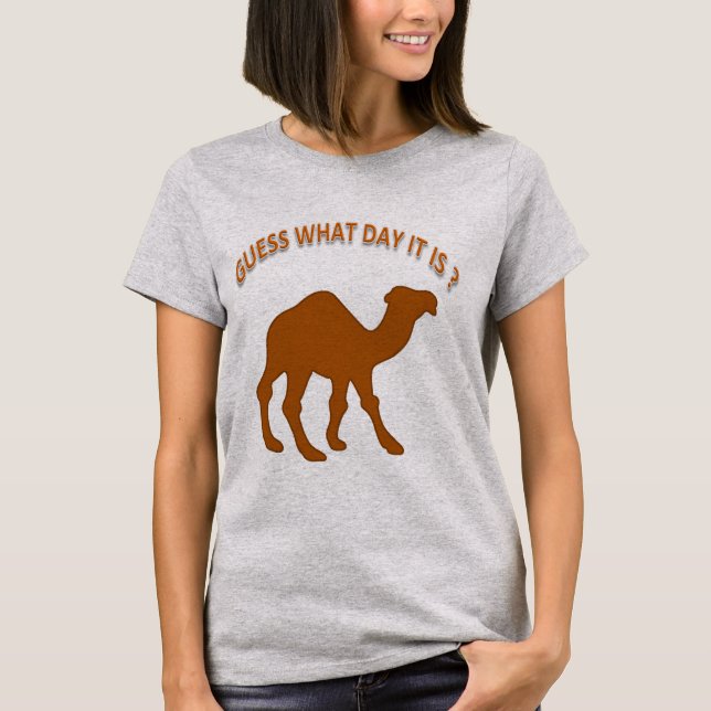 Gissa vilken dag det är? Hump Day Camel T-shirt (Framsida)