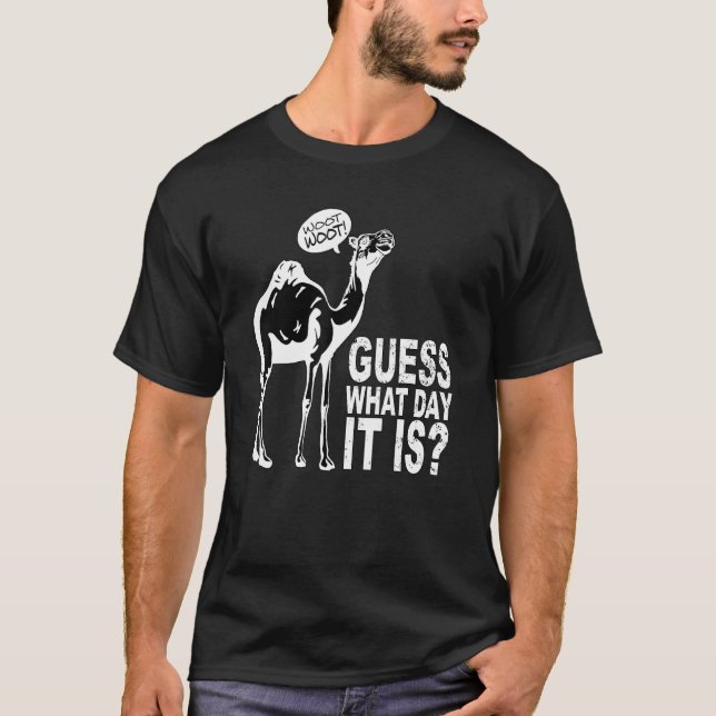 Gissa vilken dag det är Hump Day Camel Weight Lift T Shirt (Framsida)