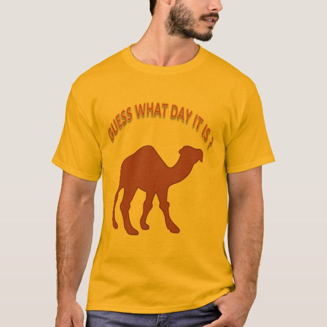 Gissa vilken dag det är? Hump Day Kamel - Tröja (Framsida)
