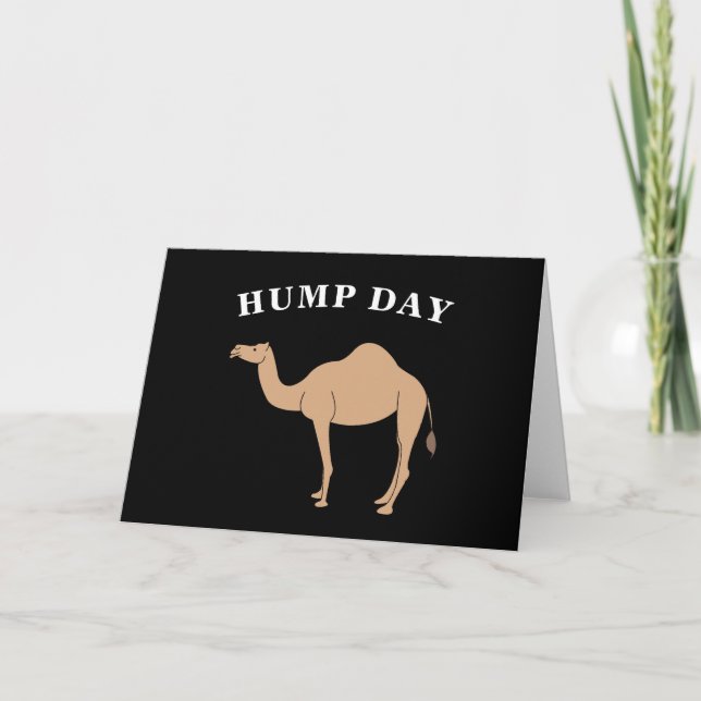 Gissa vilken dag det är på hump Day Camel Desert A Kort (Framsida)