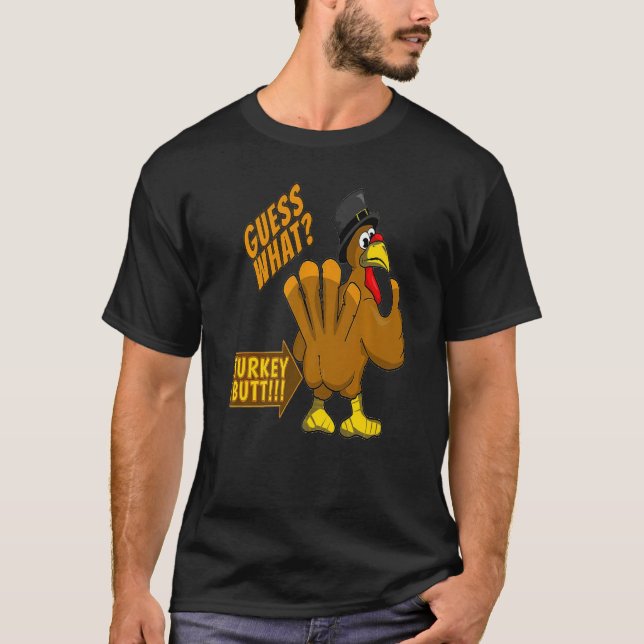 Gissa vilken kalkonknapp vit t shirt (Framsida)