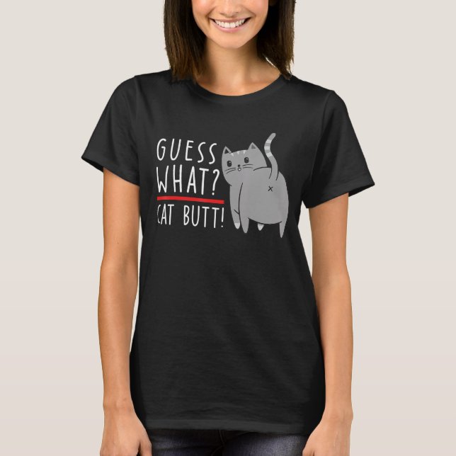 Gissa vilken kattknapp! - Chonk Cat Butt Kitten Ca T Shirt (Framsida)