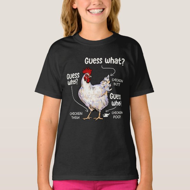 Gissa vilken knut från kyckling, ynklig Chicken Äl T Shirt (Framsida)