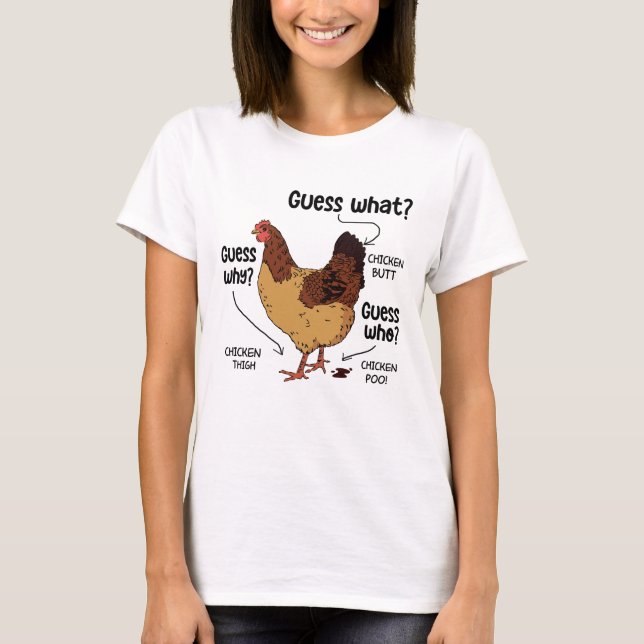 Gissa vilken knut från kyckling, ynklig Chicken Äl T Shirt (Framsida)