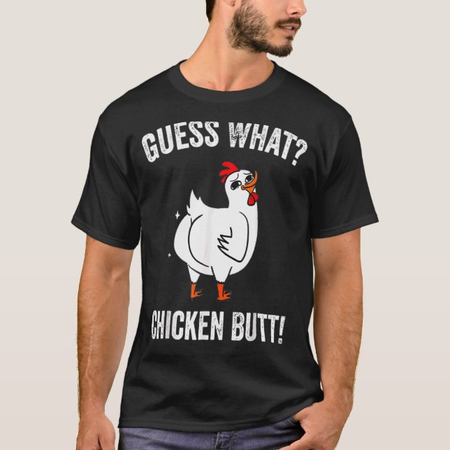 Gissa vilken kycklingstam av knutt-kyckling t shirt (Framsida)