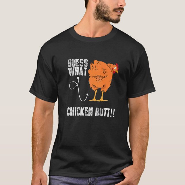 Gissa vilket köttfärs av kyckling som är köttfärs t shirt (Framsida)