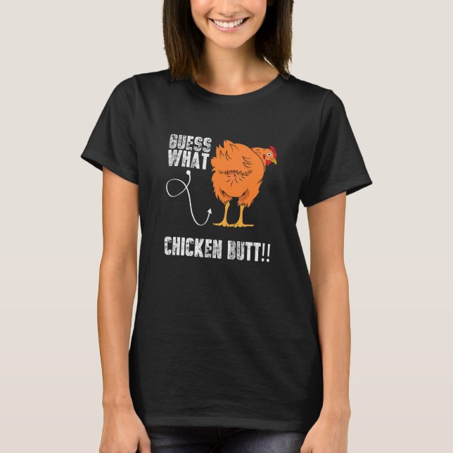 Gissa vilket köttfärs av kyckling som är köttfärs t shirt (Framsida)