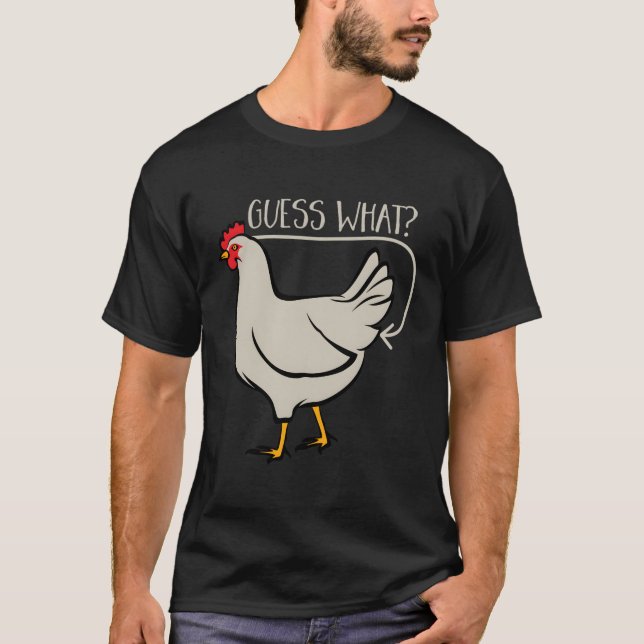 Gissa W Chicken Butt T Shirt (Framsida)