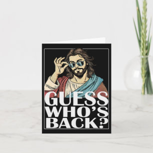 Gissa Whos Byck Jesus Påsk Tee Religiösa Graphic Kort