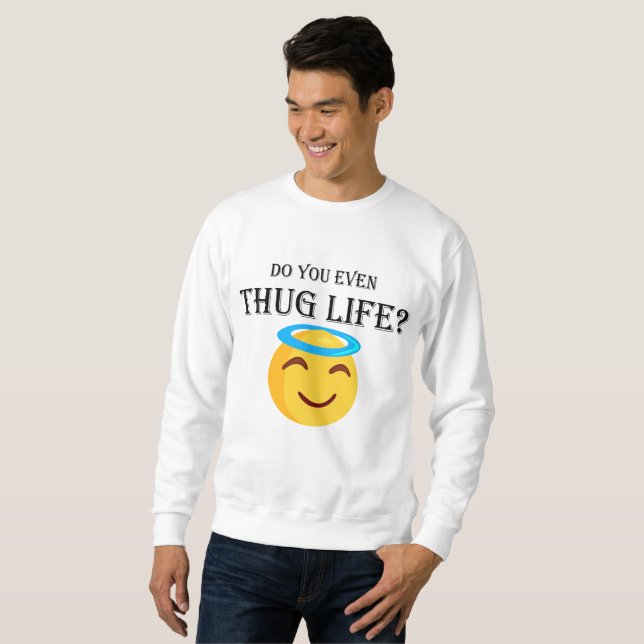 Gissar du ens livet? sweatshirt (Hel framsida)