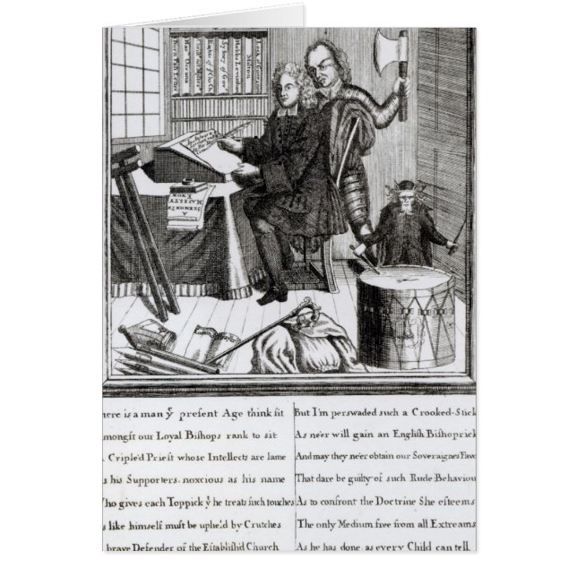 Gissning på mitt menande, 1709 hälsningskort (Framsidan)