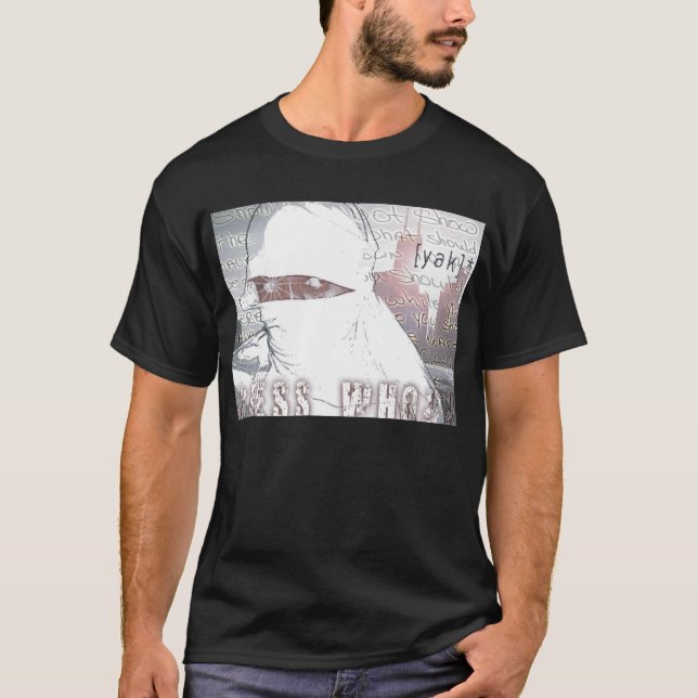 Gissning som album täcker den svart utslagsplatsen t-shirt (Framsida)