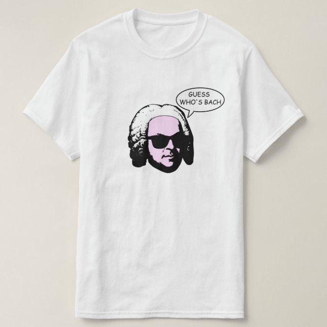 Gissning som är Bach Tee Shirt (Design framsida)