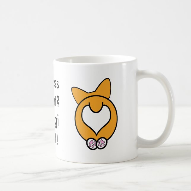 Gissning vad? Corgiända! Kaffemugg (Höger)