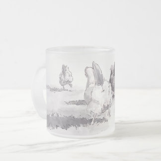 Gissning vad? Frostad kort mugg för feg ända