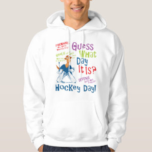 Gissning vilken dag det är hockeygoalien hoodie