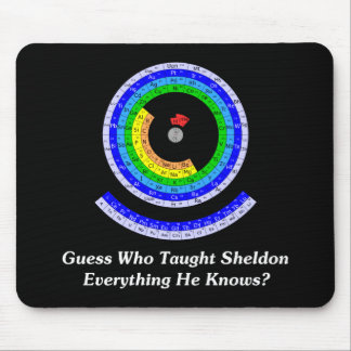 Gissningen vem undervisade Sheldon allt honom, Musmatta