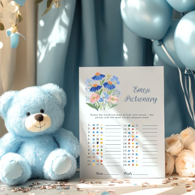 Gissningsspel för vilda blommor-emoji för baby i b (Skapare uppladdad)