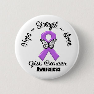 GIST Cancer Hope Strength Kärlek Knapp