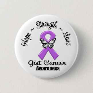 GIST Cancer Hope Strength Kärlek Knapp