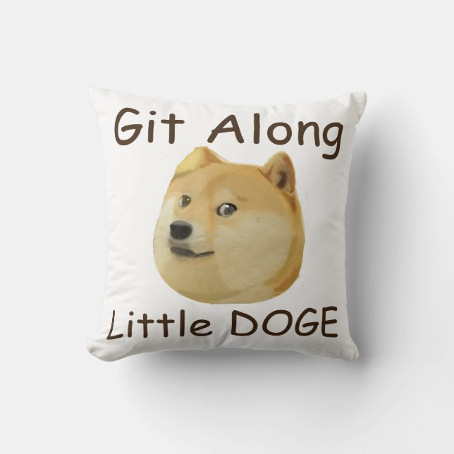 Git Along lite DOGE Kudde (Framsida)