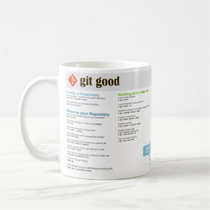 "Git Bra" Git Cheatsheet Mugg