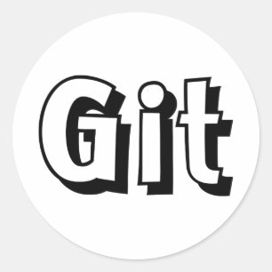 Git Runt Klistermärke