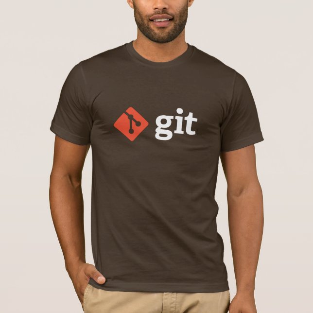 Git T-tröja (bruntet) T Shirt (Framsida)