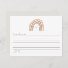 GITA Boho Pastel Rainbow 1a Birthday Time Capsule Tilläggskort