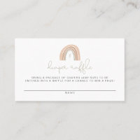GITA Pastel Rainbow Diaper Raffle Card
