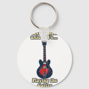 Gitarcitat för gitarrer nyckelring