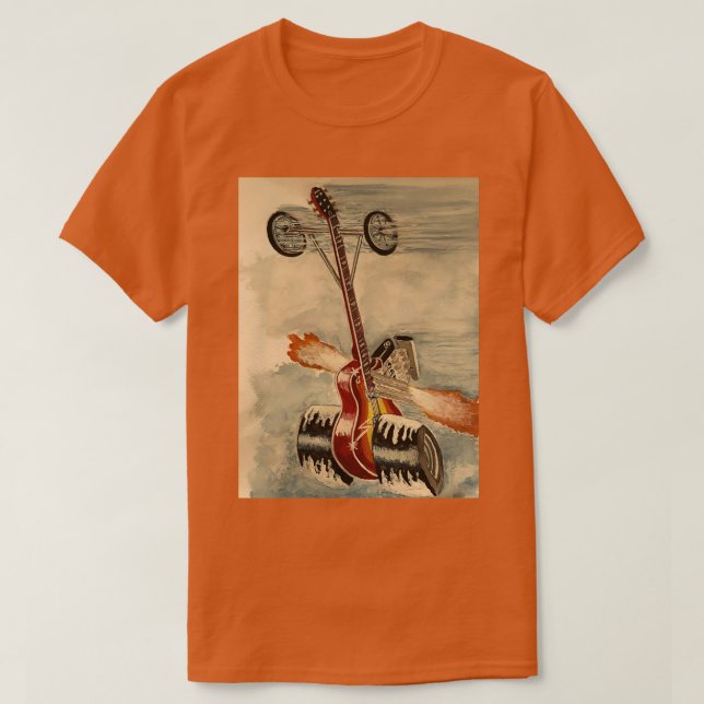 gitardragster Classic TShirt T Shirt (Design framsida)