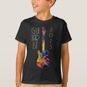 GITARIST 2023 FÄRGRIKT GITAR BAND PRESENT T SHIRT