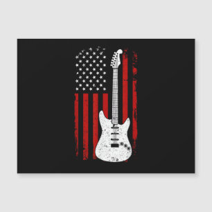 Gitarr Amerikansk US Flagga Musikspelare Elektrisk