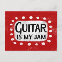Gitarr är min Jam Postkort