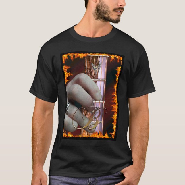Gitarr B-ackord 2 av 7 T Shirt (Framsida)