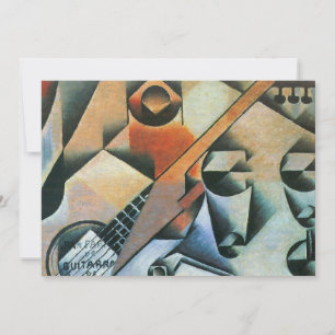 Gitarr (Banjo) och Glasögon, Juan Gris, Vintage Ar