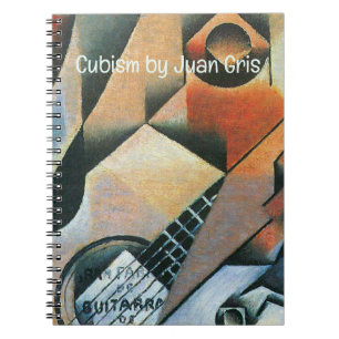 Gitarr (Banjo) och Glasögon, Juan Gris, Vintage Ar Anteckningsbok