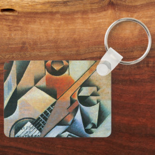 Gitarr (Banjo) och Glasögon, Juan Gris, Vintage Ar Nyckelring