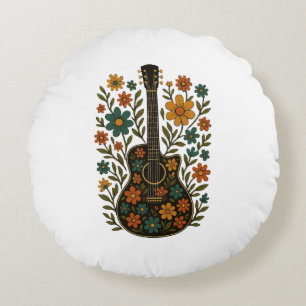 Gitarr & Blomdesigns Rund Kudde