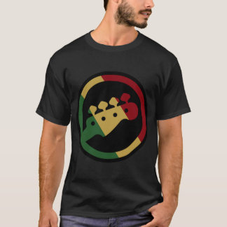 Gitarr för utslagsplats för idé för gåva för Rasta T Shirt