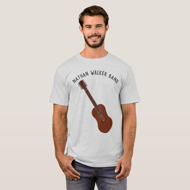 Gitarr Guitartists för personlig 12-String eller T Shirt (Hel framsida)