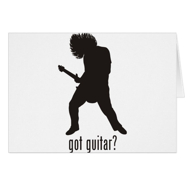 Gitarr Hälsningskort (Framsidan Horizontal)